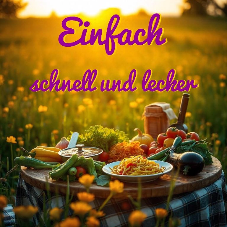  Cover:  Einfach Schnell Lecker – KI-inspirierte Alltagsrezepte | Das moderne Kochbuch