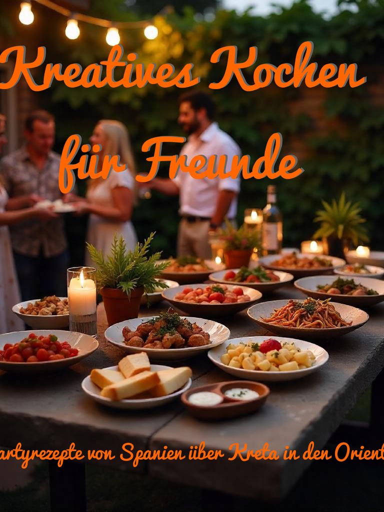  Cover:    Rezepte für Freunde, internationale Küche, Partyrezepte, gemeinsames Kochen, mediterrane Gerichte