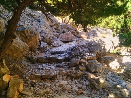 Beispiel des Weges in der Imbrosschlucht