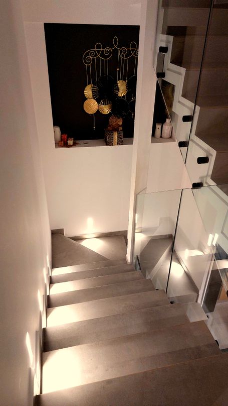 beleuchtete Treppe